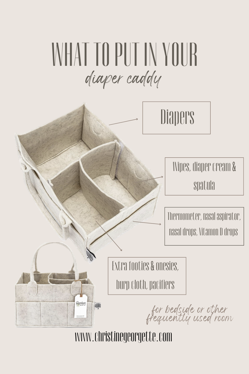 How to Put Together A Diaper Caddy: Never Run Back into Baby’s Room for ...